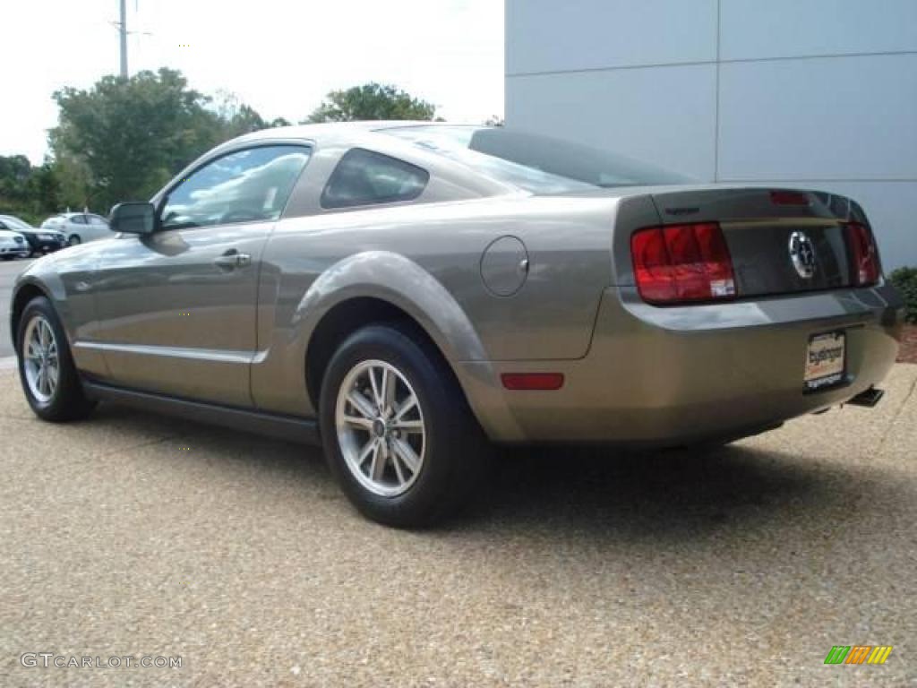 2005 Mustang V6 Deluxe Coupe - Mineral Grey Metallic / Dark Charcoal photo #4