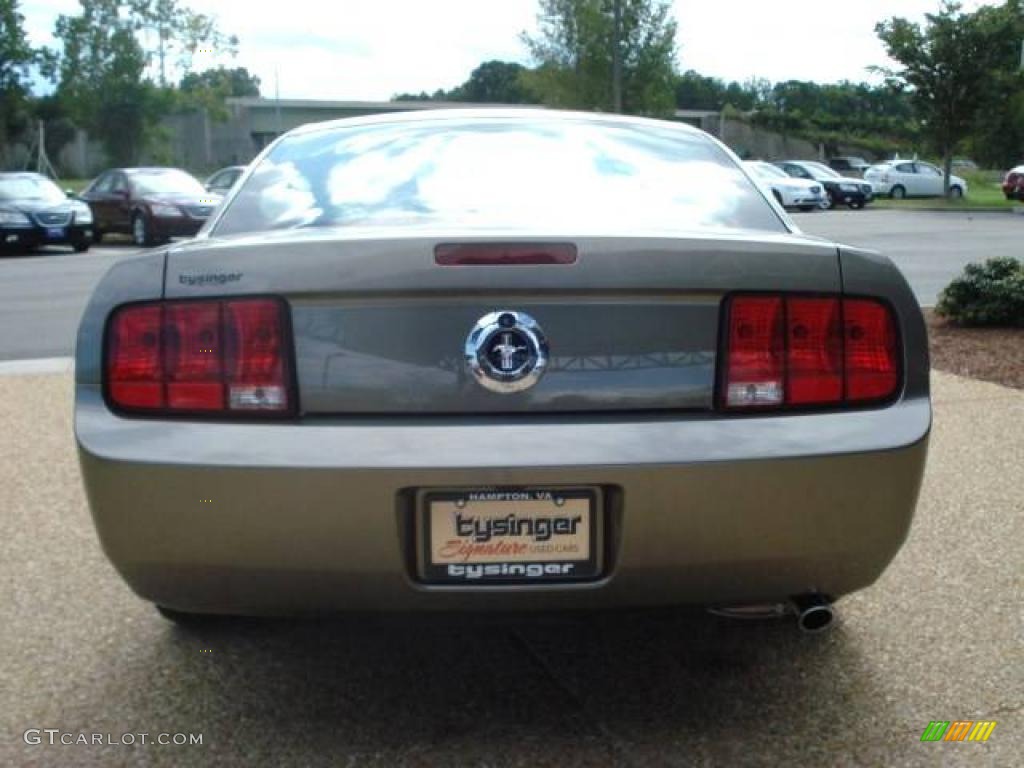 2005 Mustang V6 Deluxe Coupe - Mineral Grey Metallic / Dark Charcoal photo #5