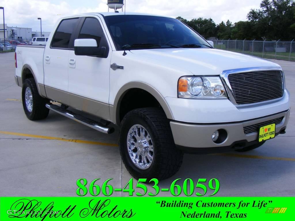 2007 F150 King Ranch SuperCrew 4x4 - Oxford White / Castano Brown Leather photo #1
