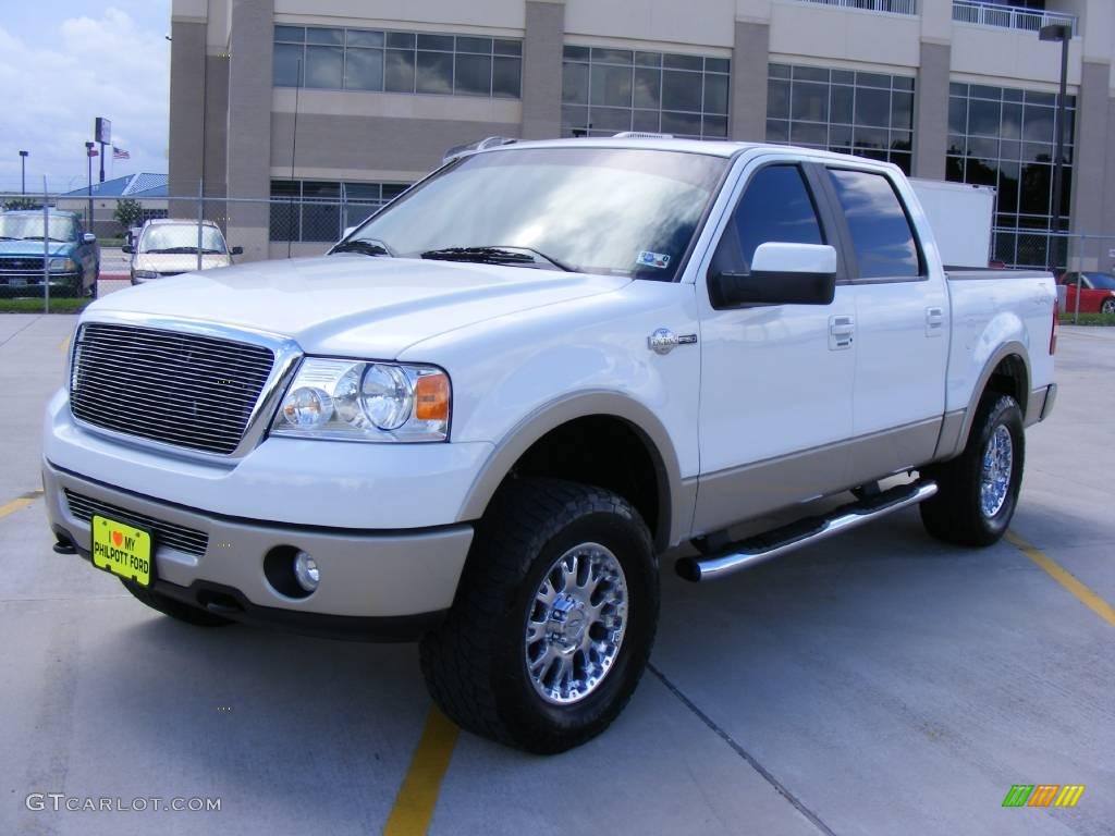 2007 F150 King Ranch SuperCrew 4x4 - Oxford White / Castano Brown Leather photo #7