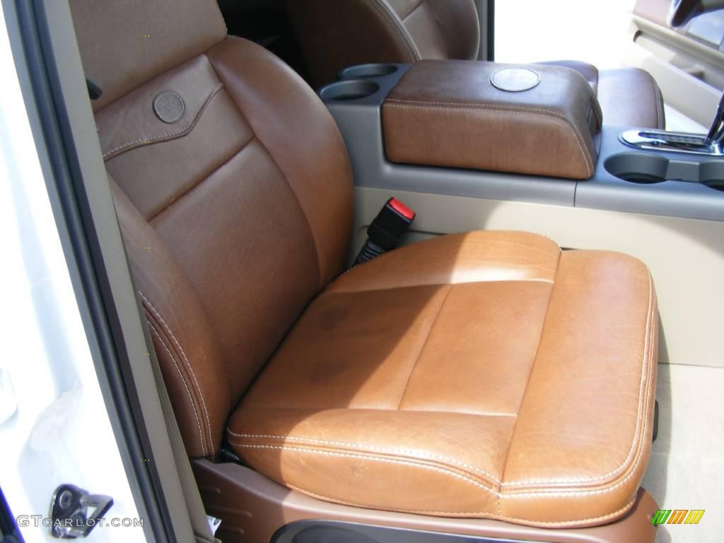 2007 F150 King Ranch SuperCrew 4x4 - Oxford White / Castano Brown Leather photo #30