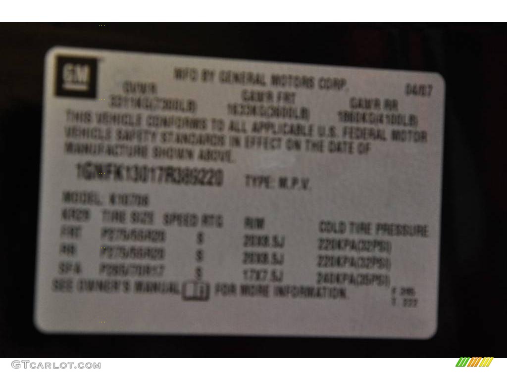 2007 Tahoe LT 4x4 - Black / Ebony photo #14