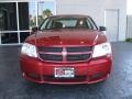 2009 Inferno Red Crystal Pearl Dodge Avenger SE  photo #4