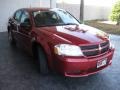 2009 Inferno Red Crystal Pearl Dodge Avenger SE  photo #5