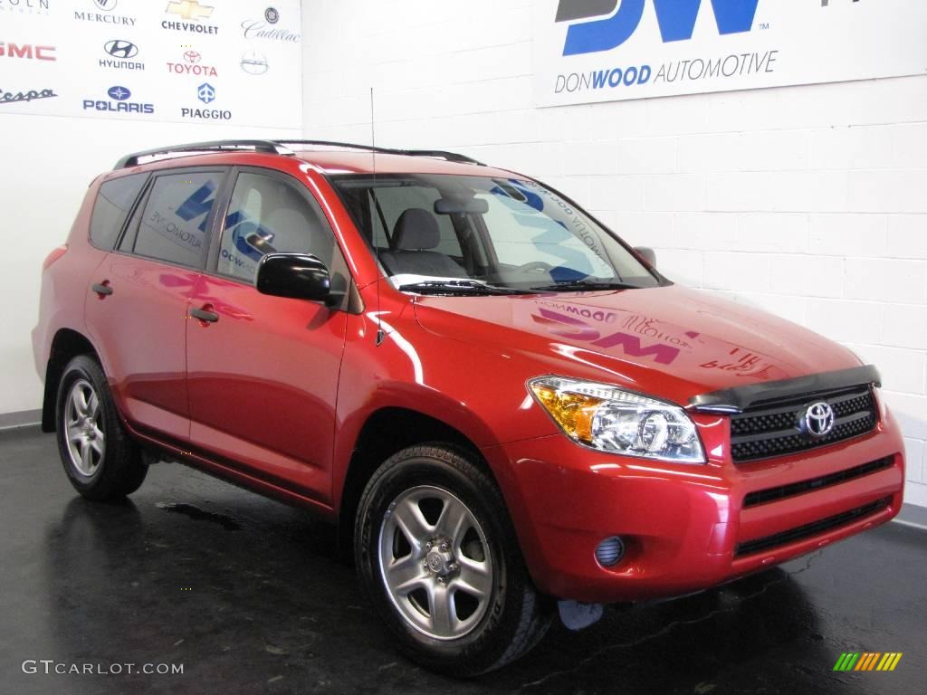 2007 RAV4 I4 - Barcelona Red Pearl / Taupe photo #1