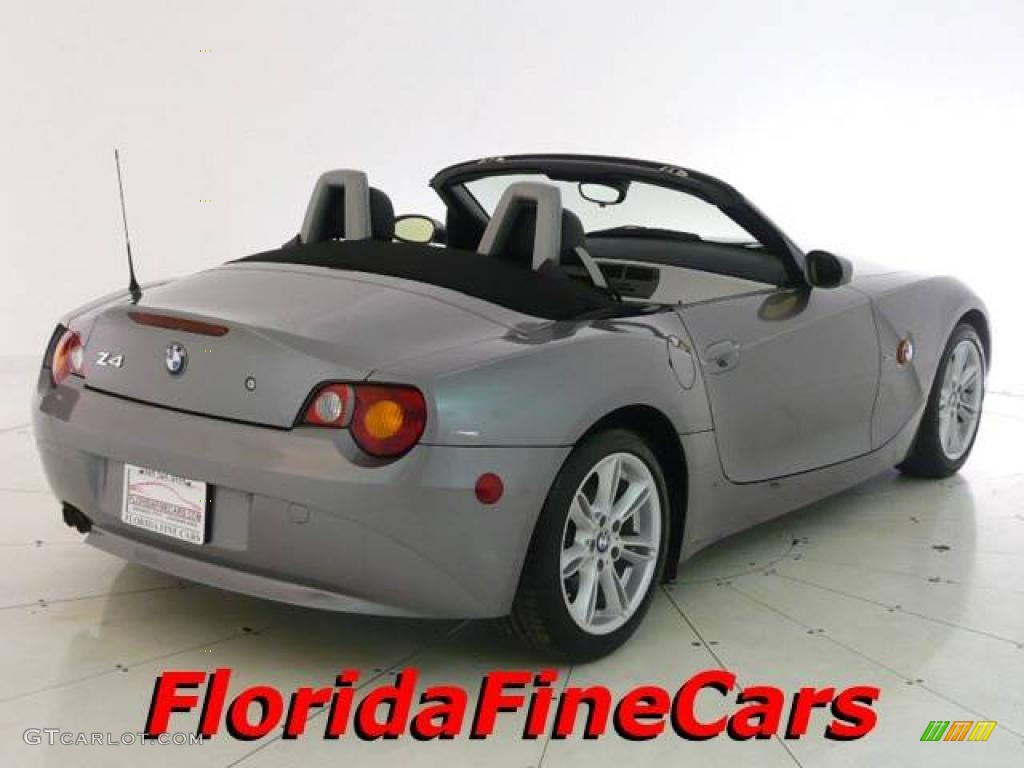 2003 Z4 3.0i Roadster - Sterling Grey Metallic / Black photo #2