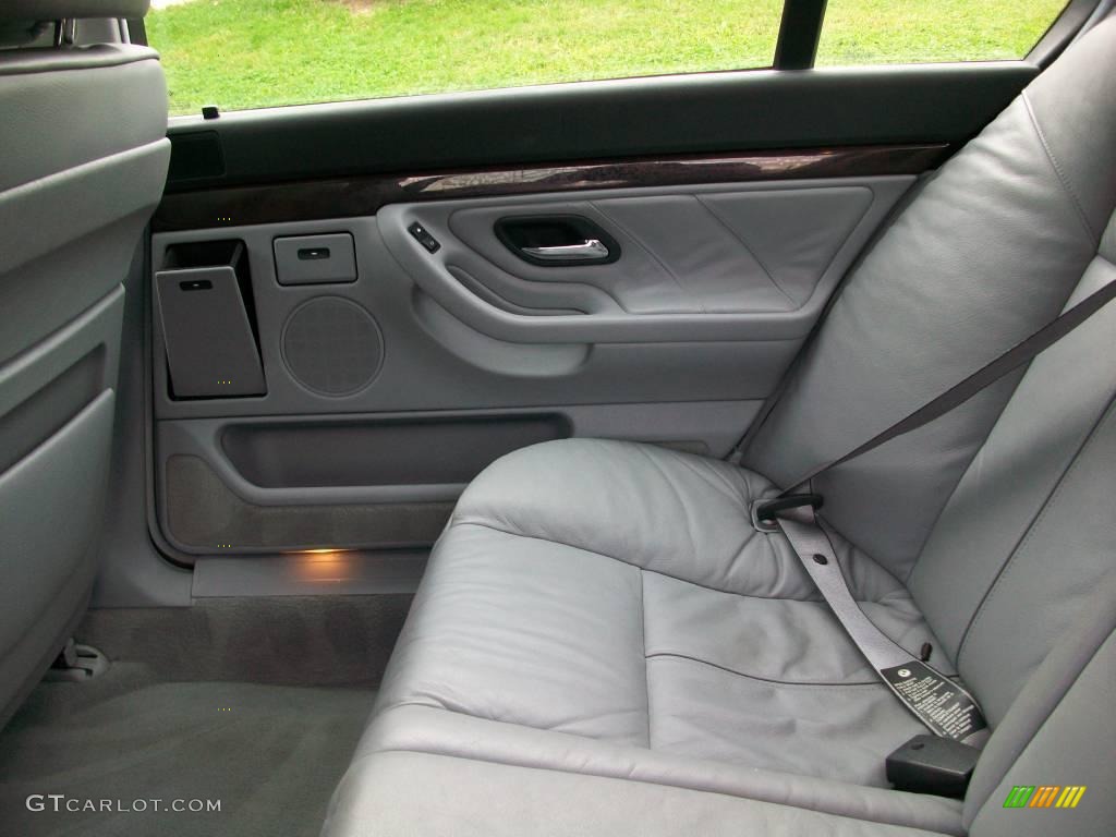 2001 7 Series 740iL Sedan - Glacier Green Metallic / Grey photo #28