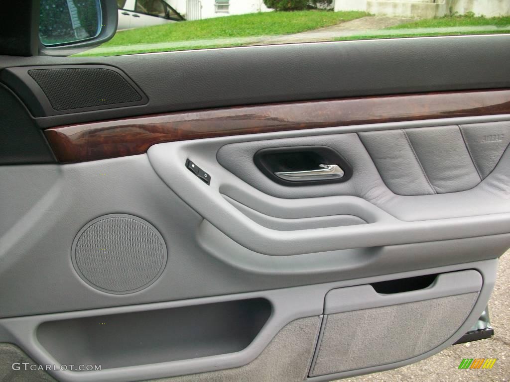 2001 7 Series 740iL Sedan - Glacier Green Metallic / Grey photo #31