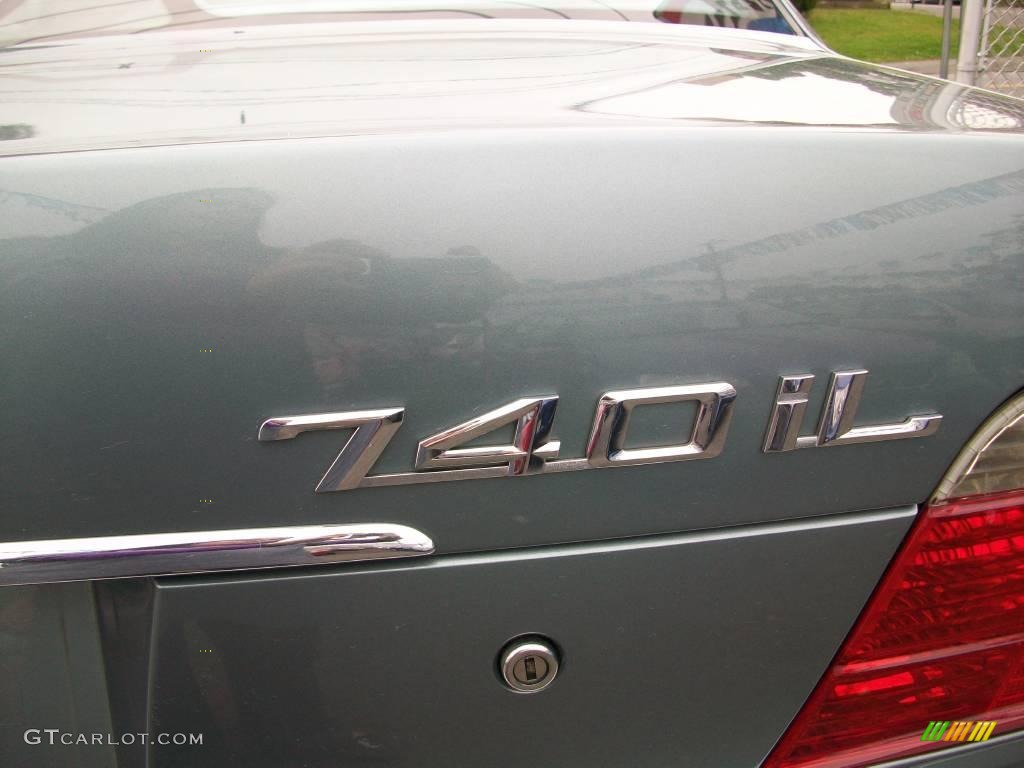 2001 7 Series 740iL Sedan - Glacier Green Metallic / Grey photo #32