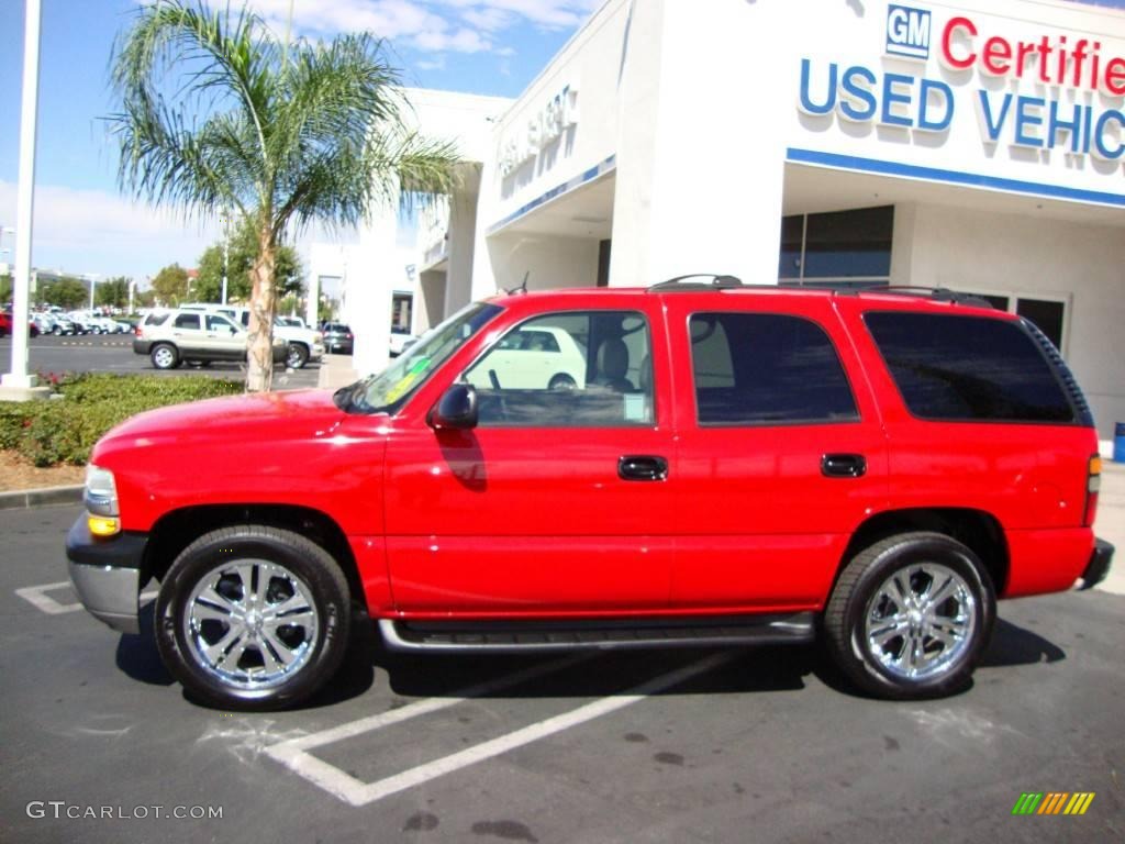 2004 Tahoe LT - Victory Red / Tan/Neutral photo #2