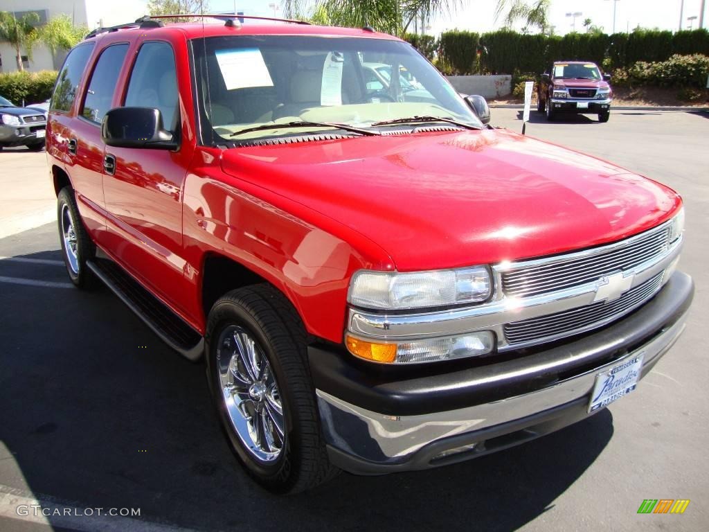 2004 Tahoe LT - Victory Red / Tan/Neutral photo #4