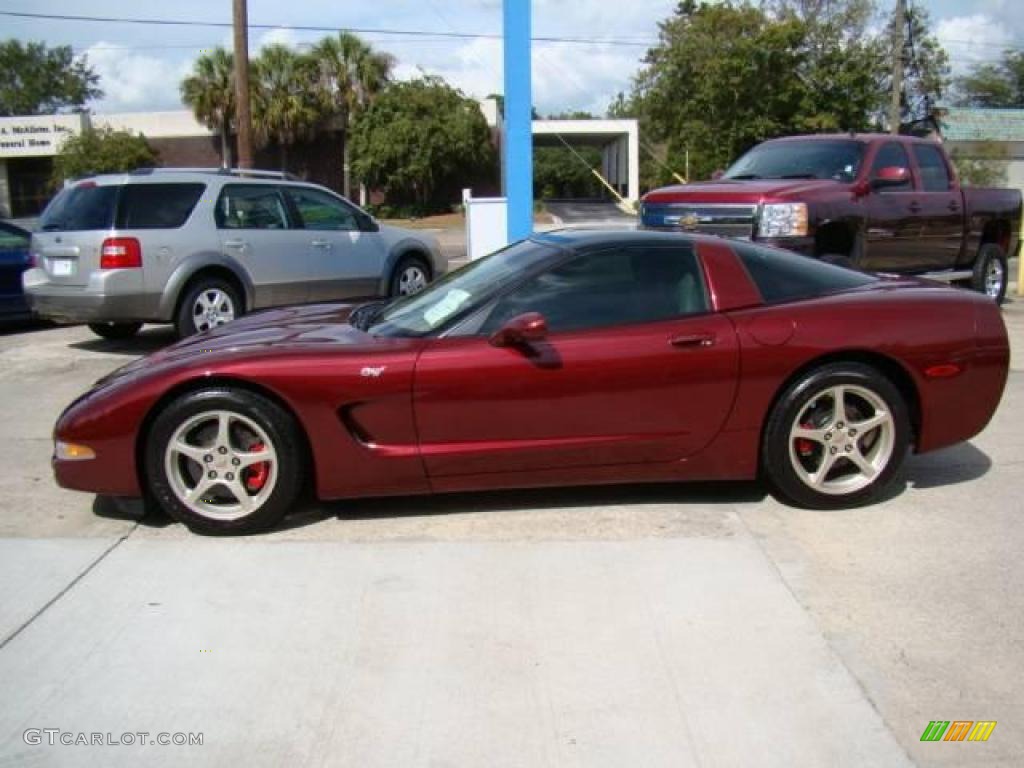 2003 Corvette Coupe - 50th Anniversary Red / Light Oak photo #5