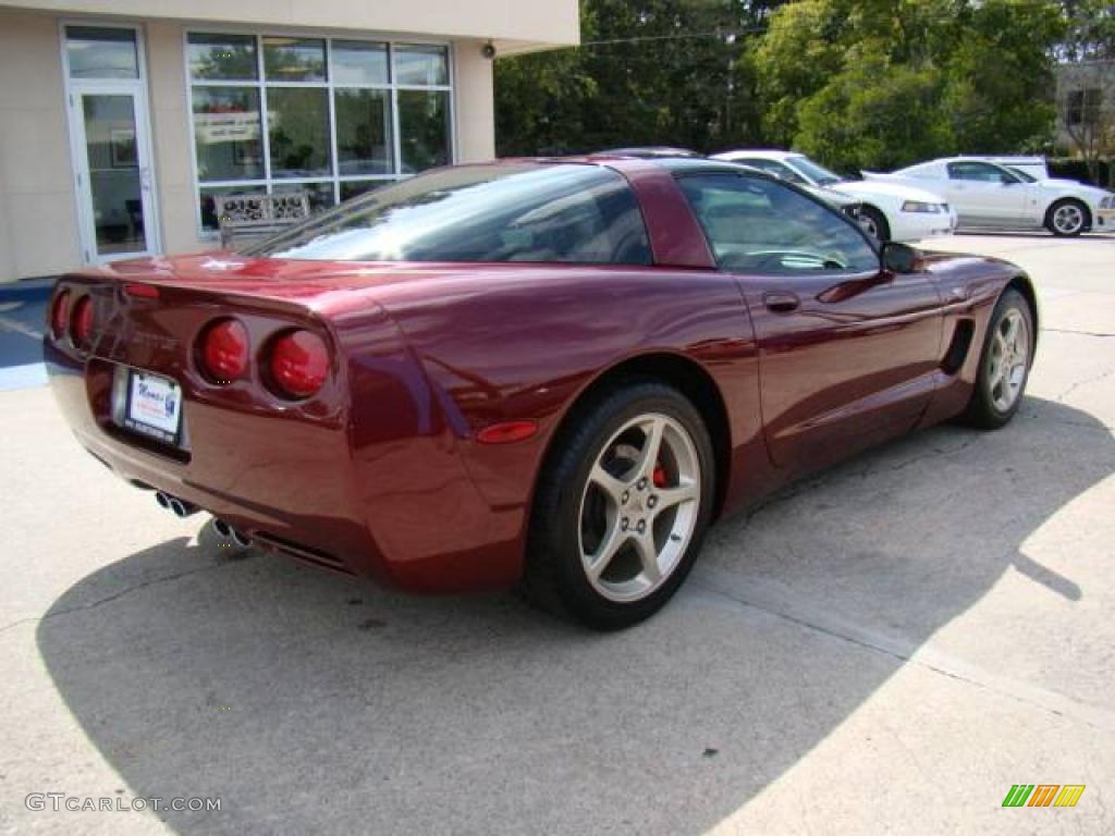 2003 Corvette Coupe - 50th Anniversary Red / Light Oak photo #8