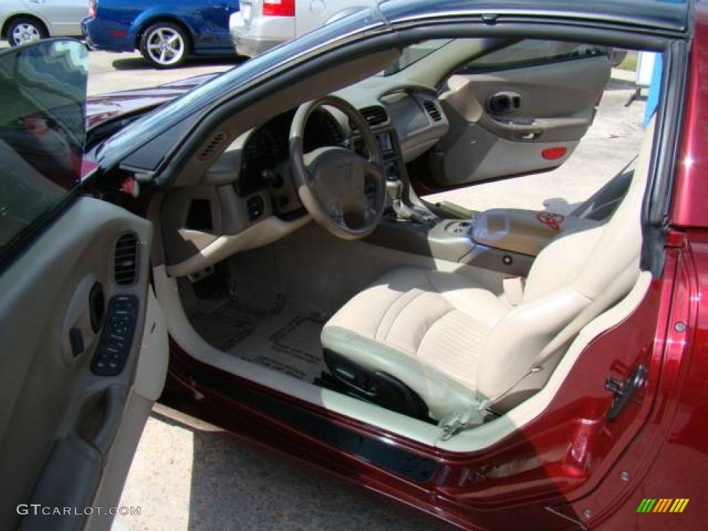 2003 Corvette Coupe - 50th Anniversary Red / Light Oak photo #9