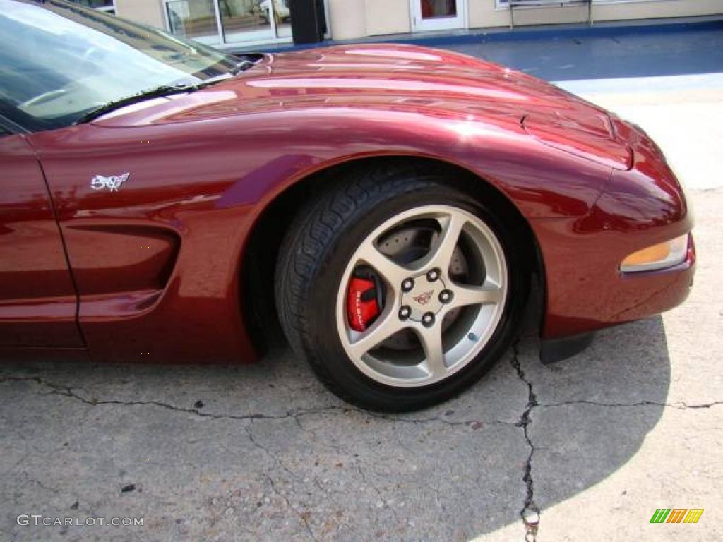 2003 Corvette Coupe - 50th Anniversary Red / Light Oak photo #19