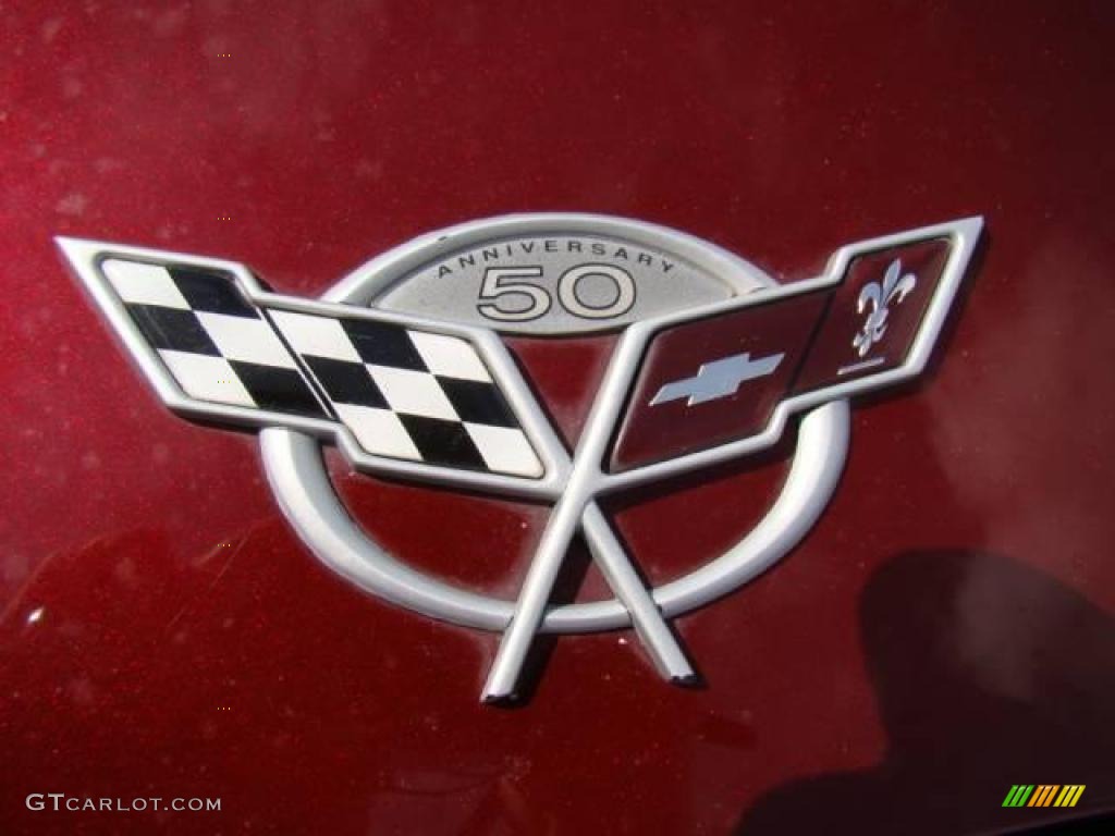 2003 Corvette Coupe - 50th Anniversary Red / Light Oak photo #25