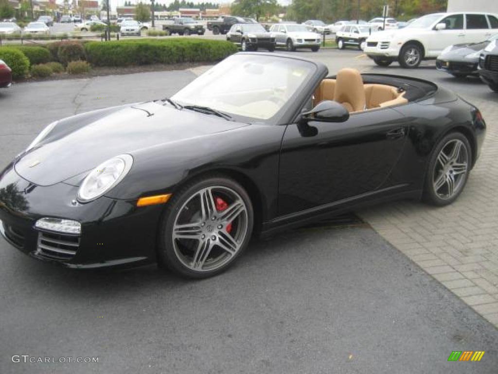 2010 911 Carrera 4S Cabriolet - Black / Sand Beige photo #17