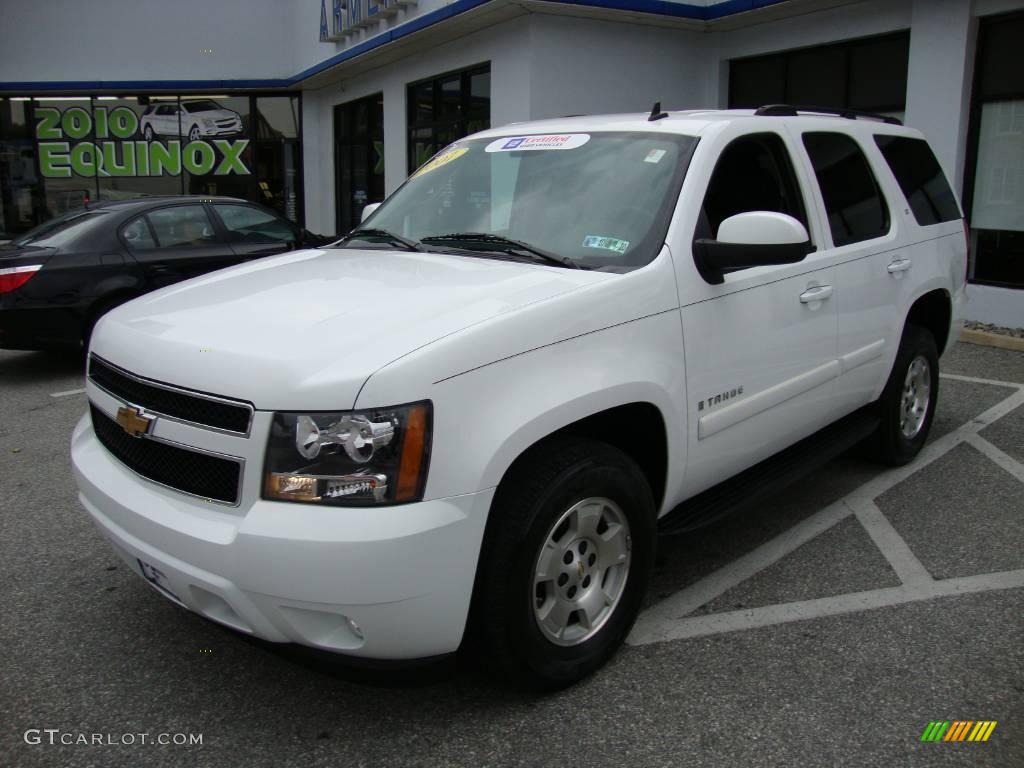 2007 Tahoe LT 4x4 - Summit White / Ebony photo #1