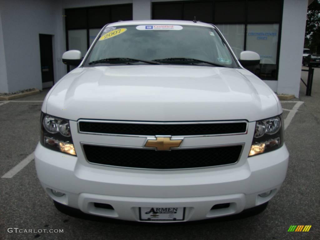 2007 Tahoe LT 4x4 - Summit White / Ebony photo #3