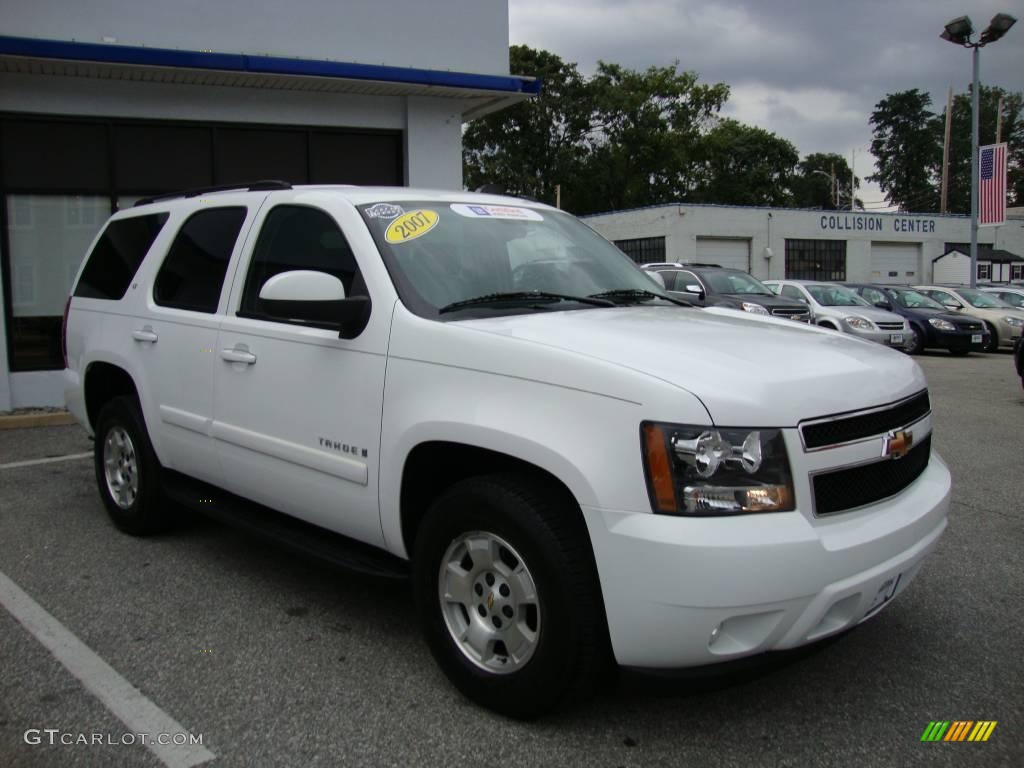 2007 Tahoe LT 4x4 - Summit White / Ebony photo #5