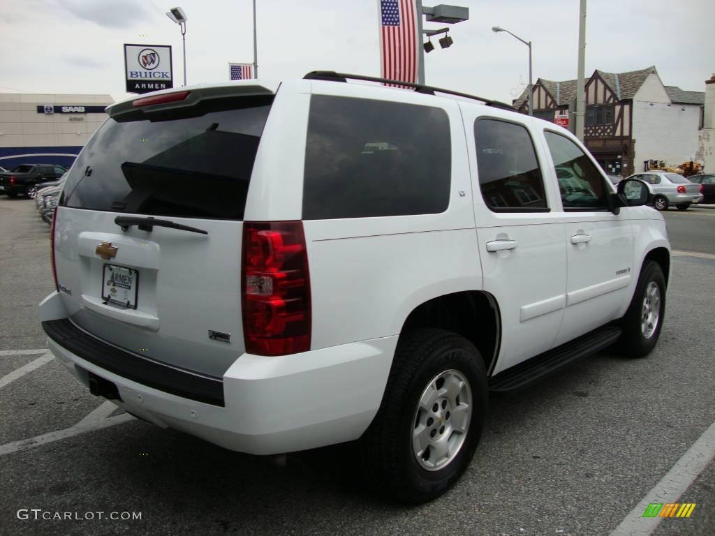 2007 Tahoe LT 4x4 - Summit White / Ebony photo #7