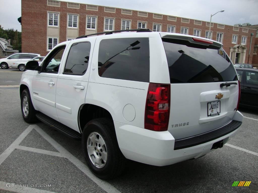 2007 Tahoe LT 4x4 - Summit White / Ebony photo #9