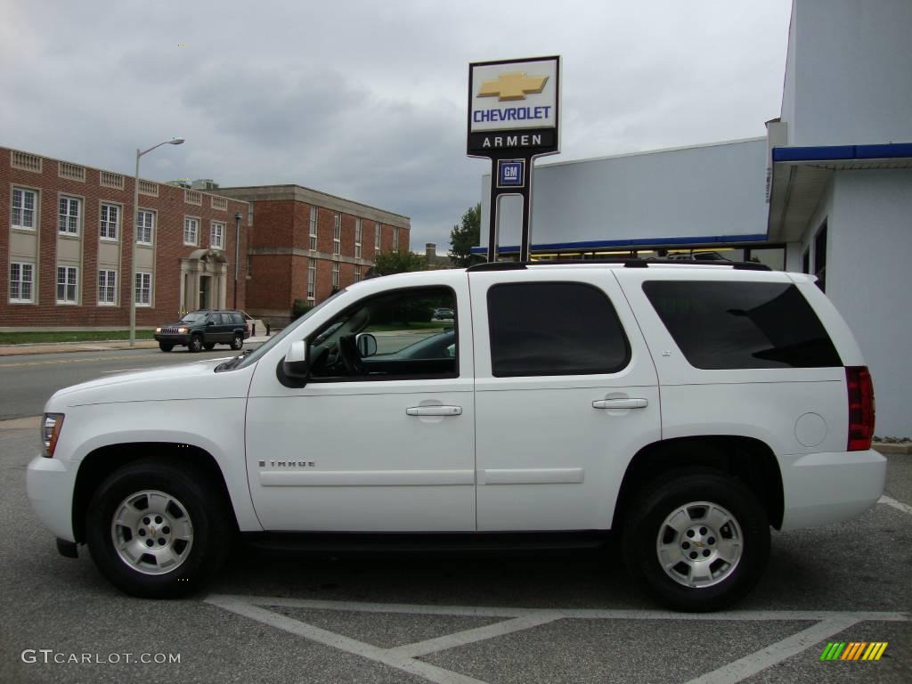 2007 Tahoe LT 4x4 - Summit White / Ebony photo #10