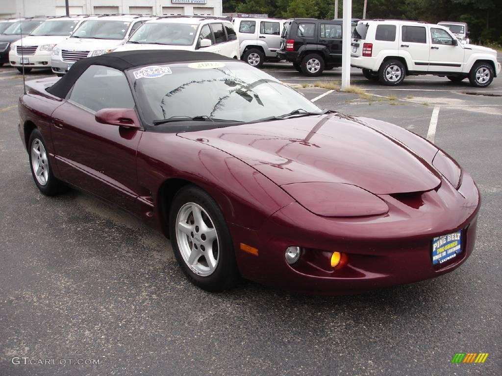 2002 Firebird Convertible - Maple Red Metallic / Ebony Black photo #2