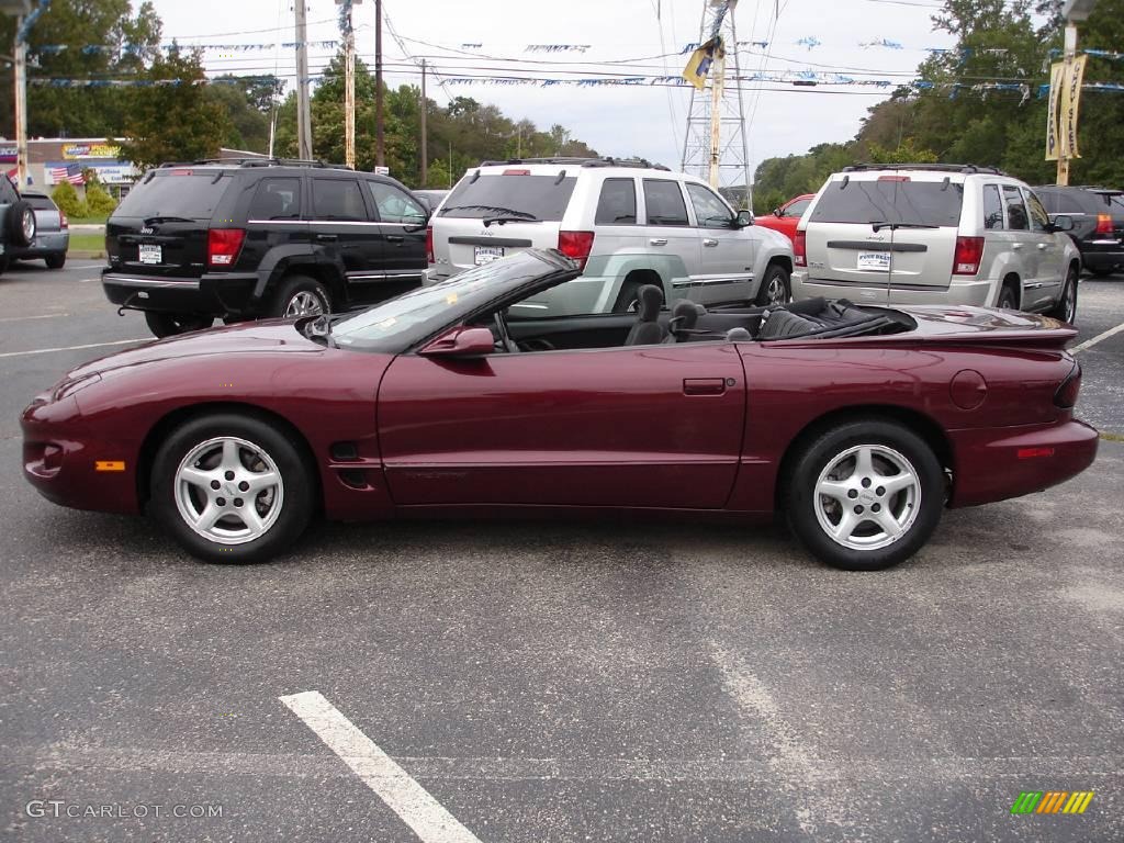 2002 Firebird Convertible - Maple Red Metallic / Ebony Black photo #8