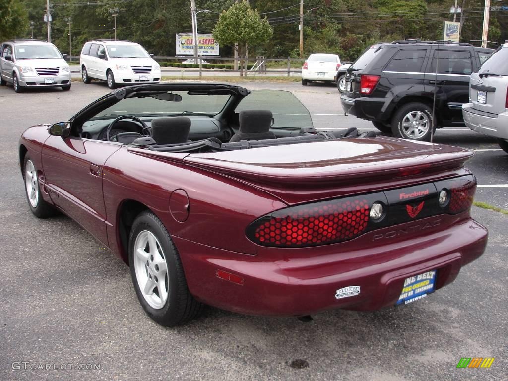 2002 Firebird Convertible - Maple Red Metallic / Ebony Black photo #9