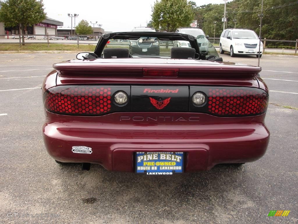 2002 Firebird Convertible - Maple Red Metallic / Ebony Black photo #10