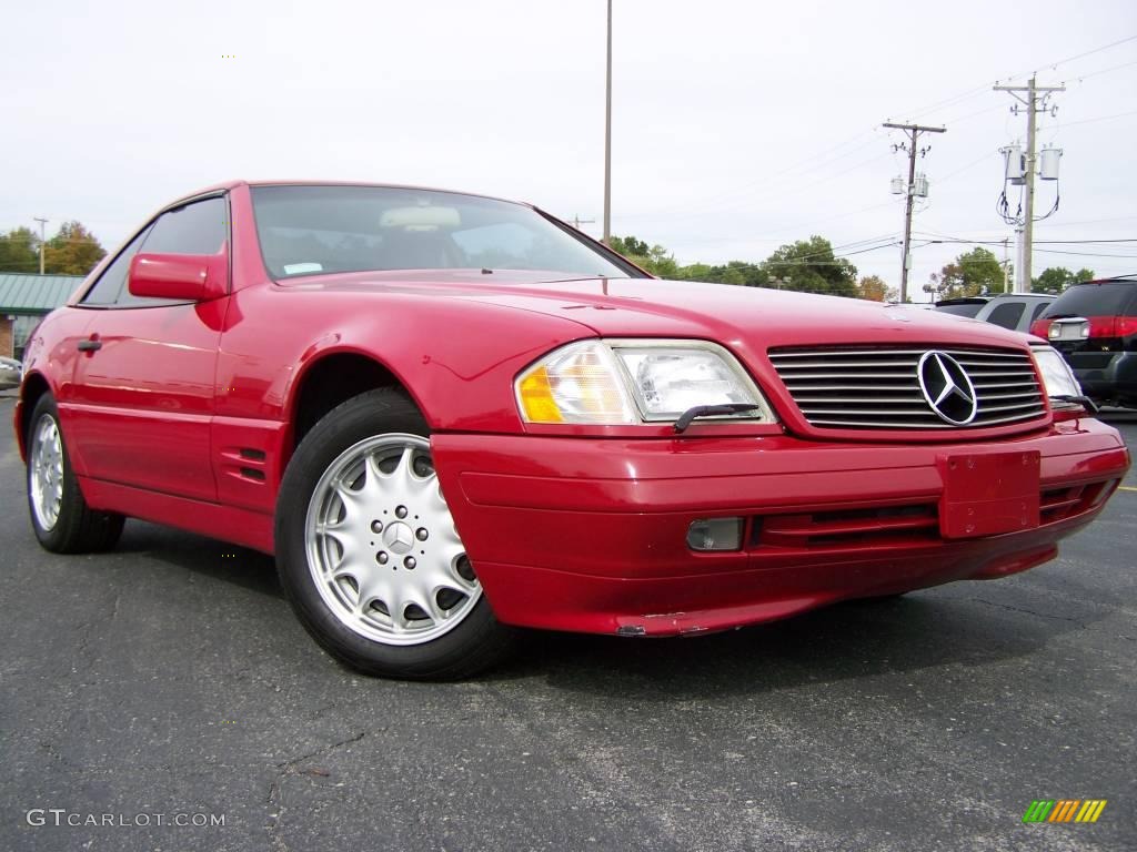 1996 SL 500 Roadster - Imperial Red / Parchment photo #1