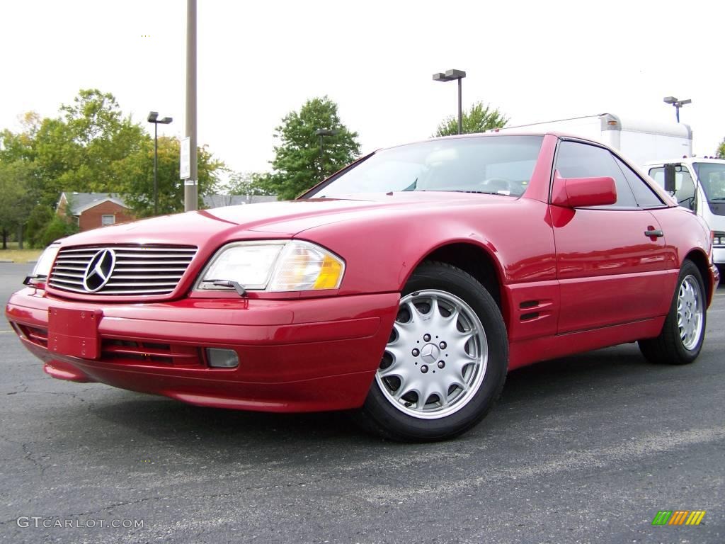 1996 SL 500 Roadster - Imperial Red / Parchment photo #4
