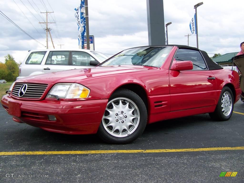 1996 SL 500 Roadster - Imperial Red / Parchment photo #5