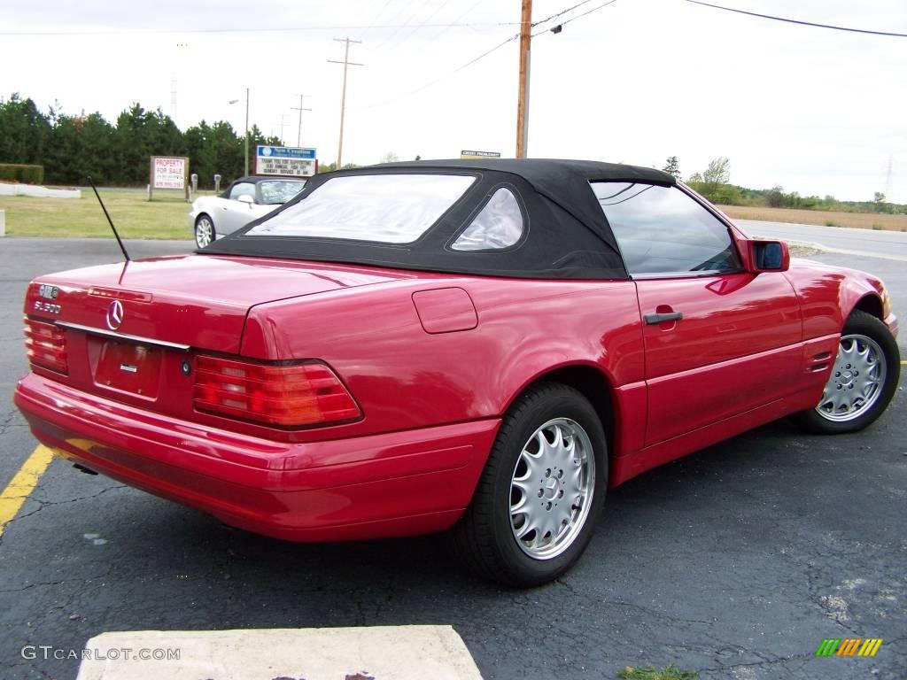 1996 SL 500 Roadster - Imperial Red / Parchment photo #6