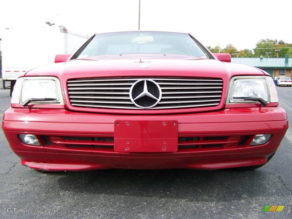 1996 SL 500 Roadster - Imperial Red / Parchment photo #9