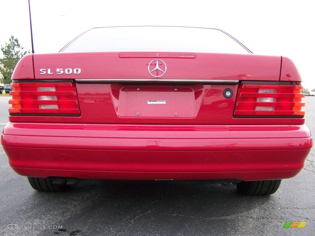 1996 SL 500 Roadster - Imperial Red / Parchment photo #11