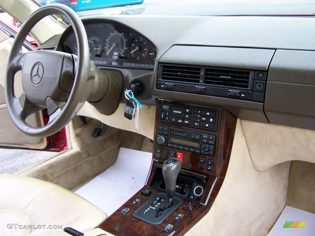 1996 SL 500 Roadster - Imperial Red / Parchment photo #14