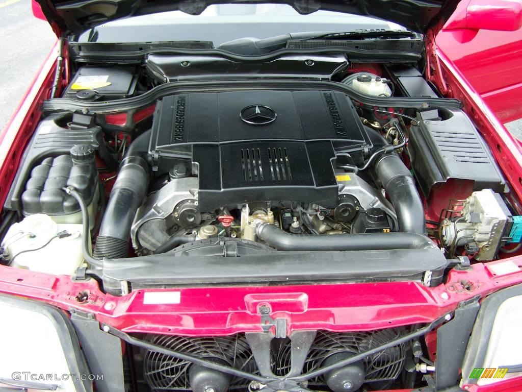 1996 SL 500 Roadster - Imperial Red / Parchment photo #16