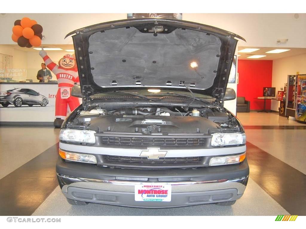 2002 Silverado 1500 LS Extended Cab - Onyx Black / Graphite Gray photo #40