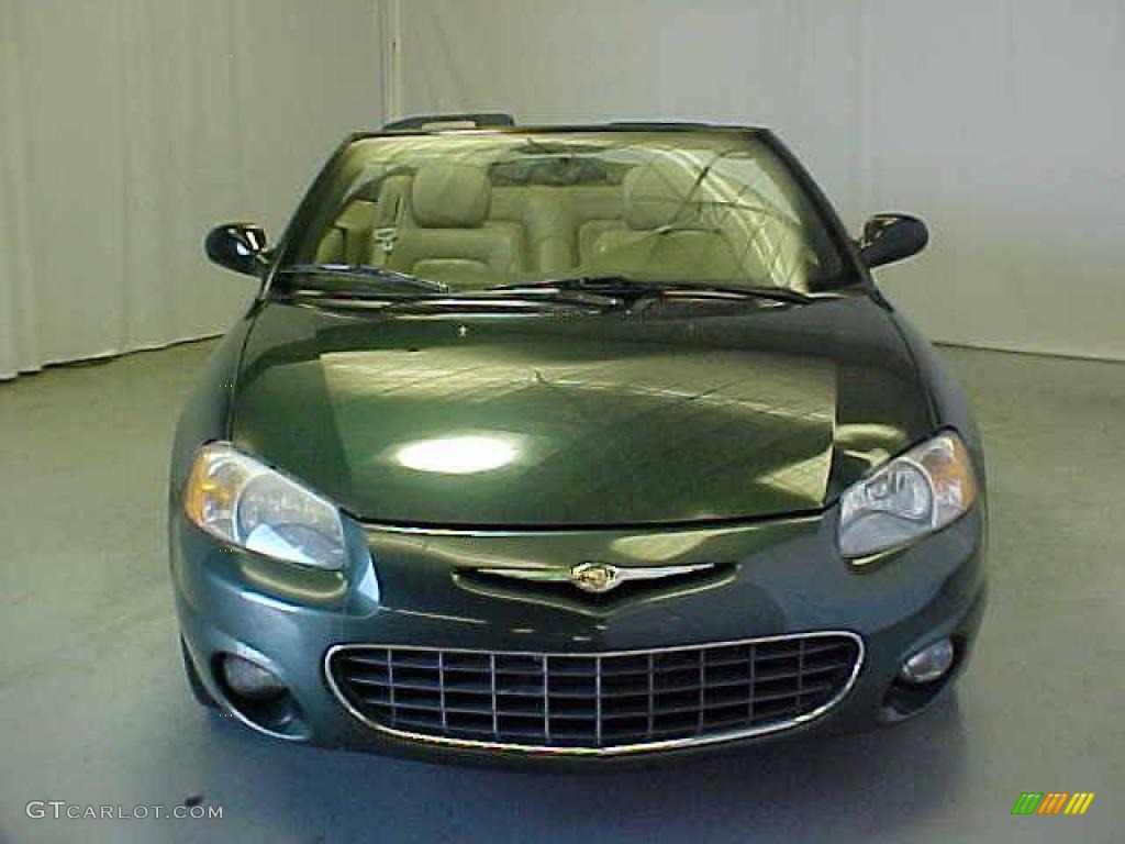 2001 Sebring LXi Convertible - Shale Green Metallic / Sandstone photo #2
