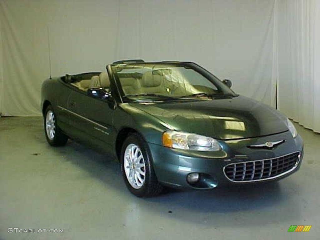 2001 Sebring LXi Convertible - Shale Green Metallic / Sandstone photo #3