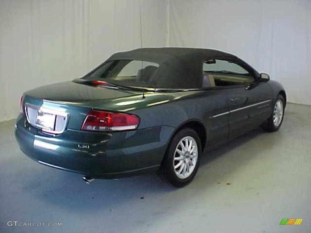 2001 Sebring LXi Convertible - Shale Green Metallic / Sandstone photo #21