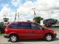 2003 Inferno Red Tinted Pearl Dodge Caravan SE  photo #2