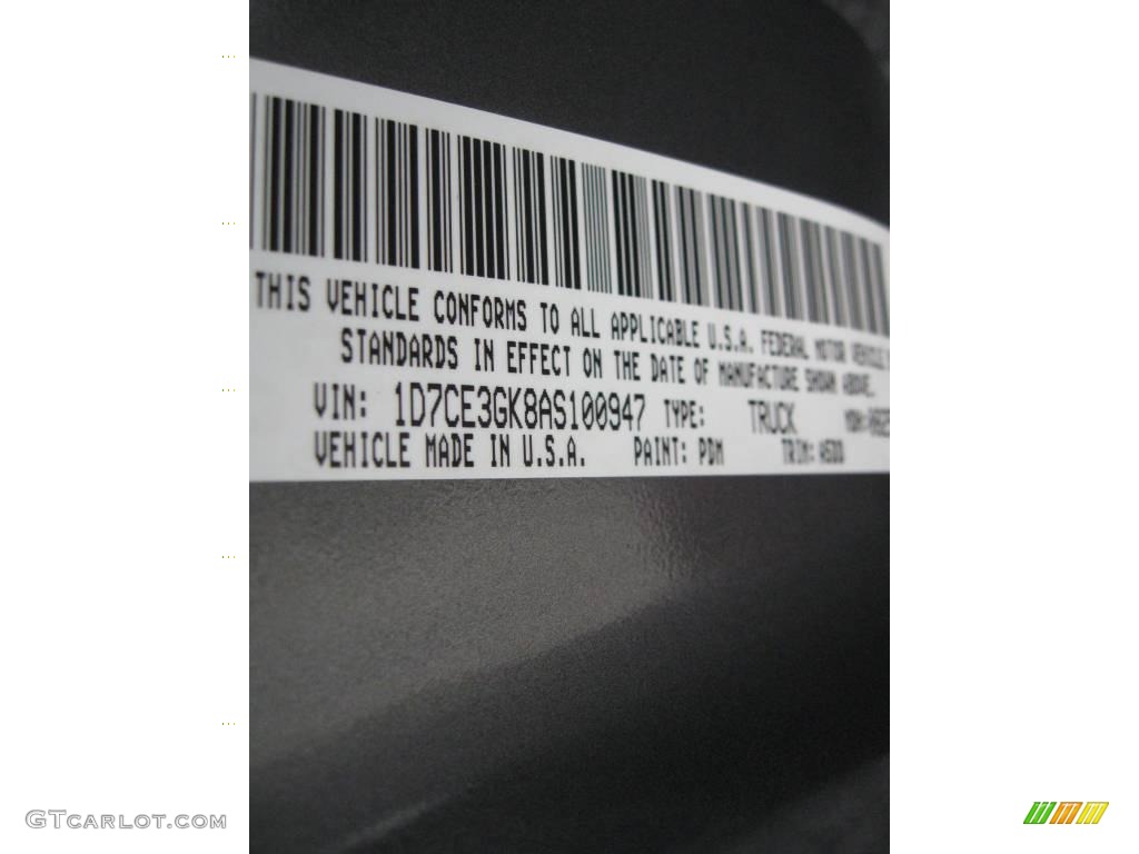 2010 Dakota Big Horn Crew Cab - Mineral Gray Metallic / Dark Slate Gray/Medium Slate Gray photo #21