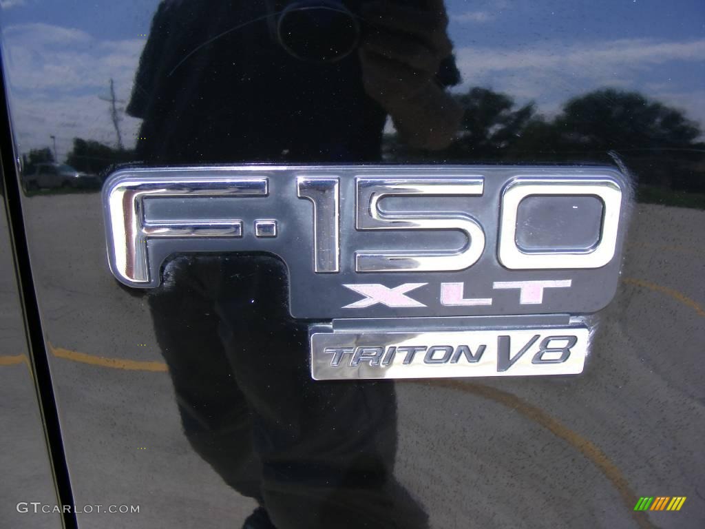 2002 F150 XLT SuperCab - Black / Dark Graphite photo #18