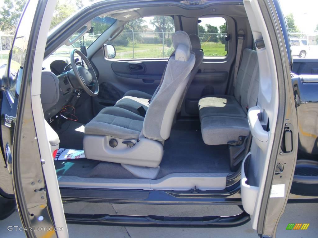 2002 F150 XLT SuperCab - Black / Dark Graphite photo #35