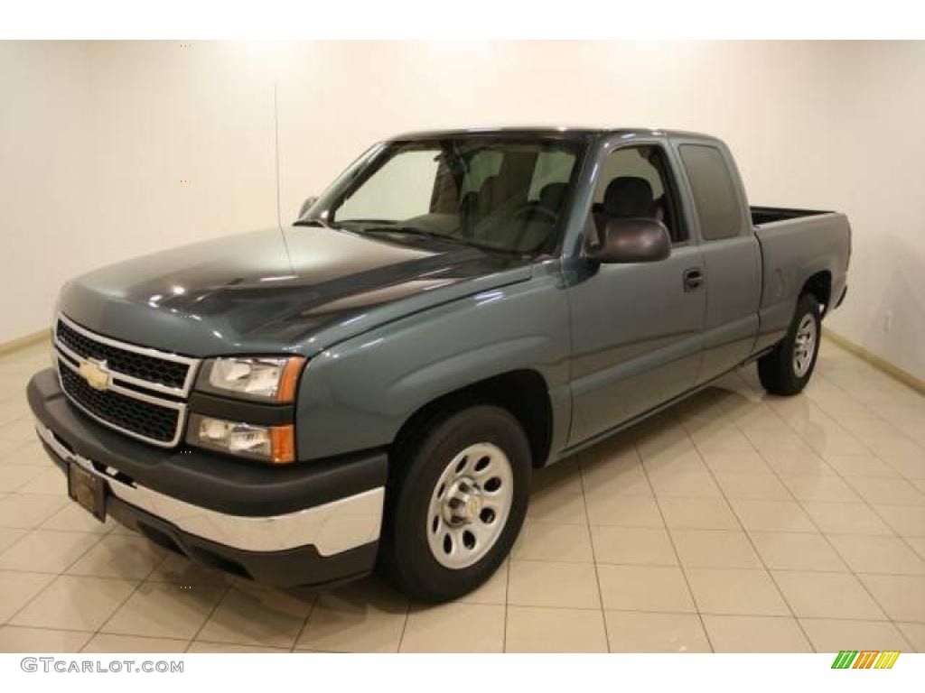 2006 Silverado 1500 Extended Cab - Blue Granite Metallic / Dark Charcoal photo #3