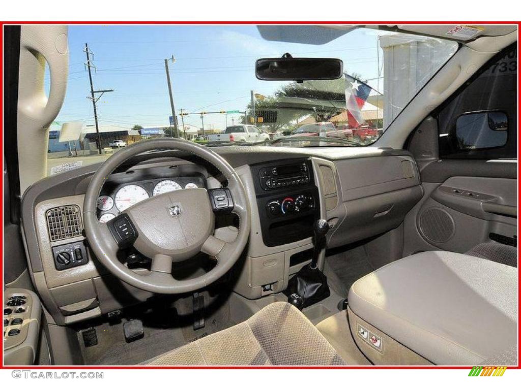 2005 Ram 2500 SLT Quad Cab 4x4 - Mineral Gray Metallic / Taupe photo #26