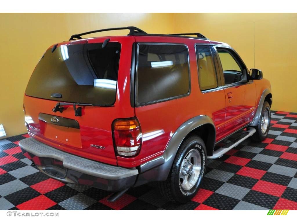 1999 Explorer Sport 4x4 - Bright Red Clearcoat / Medium Graphite Grey photo #6
